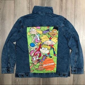 Nickelodeon Mash Print Denim Jacket S